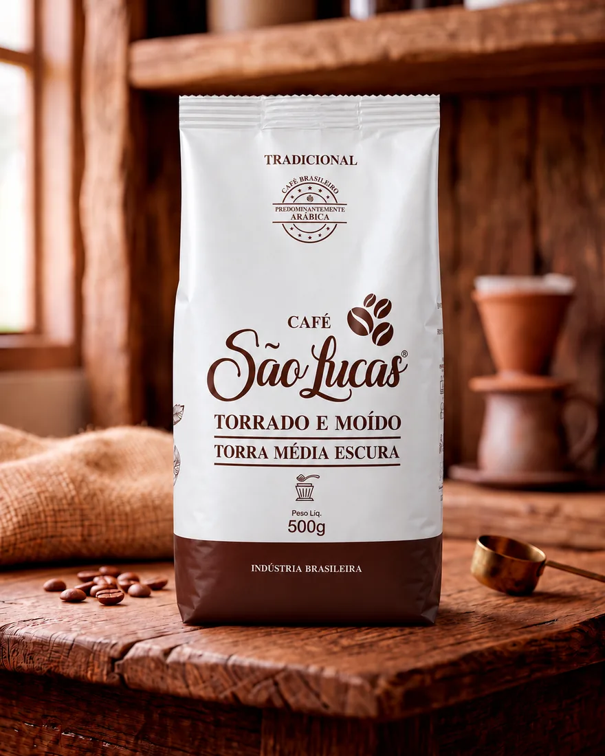 Café São Lucas Tradicional, torrado e moído, 500 g